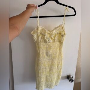 Yellow Spaghetti Strap Dress